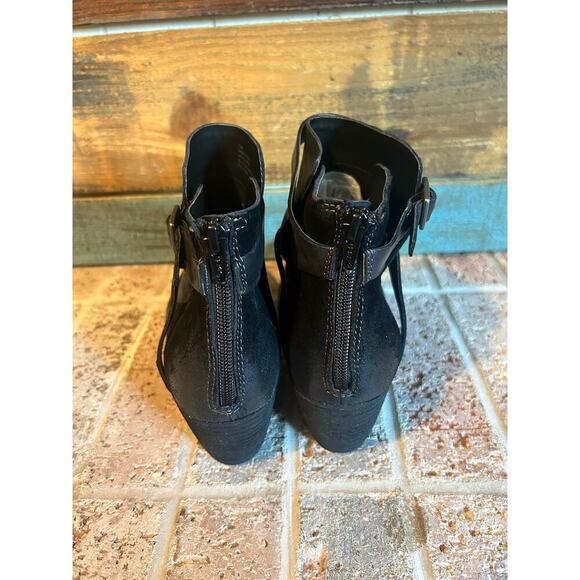 Korks‎ Black Reynosa Stacked Heel Ankle Bootie 7.5 - Picture 5 of 13